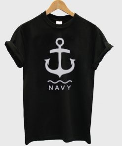 Nautical Navy Anchor Logo Tshirt