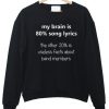 My Brain Cool Quote Sweatshirt