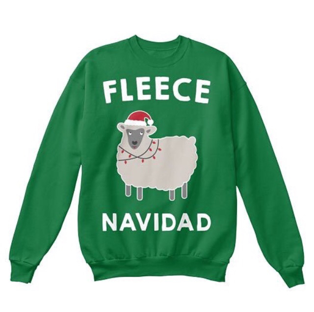 fleece navidad sweatshirt