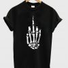 Fuck Off Skeleton Hand Sign Tshirt