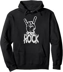 Rock On Hand Symbol Hoodie