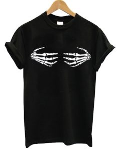 Skeleton Hands On Boobs T-shirt