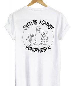 Skaters Against Homophobia T-shirt - Back