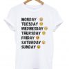Emoji Days Of The Week Tshirt