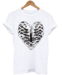 Rib Cage Heart Graphic T-shirt
