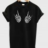 Skeleton Rock Hand T-shirt