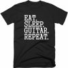 Eat Sleep Guitar Repeat T-shirt