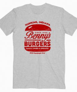 Hawkins Benny's Burgers Stranger Things T-shirt