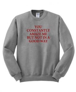 You Constantly Amaze Me But Not In A Good Way Sweatshirt