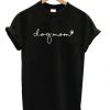 Dog Mom Handwriting Paw T-shirt