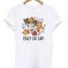 Grazy Cat Lady Cute Cats T-shirt