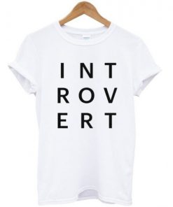 Introvert Typography T-shirt