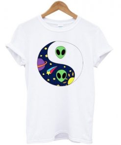Alien Yin Yang Space T-shirt