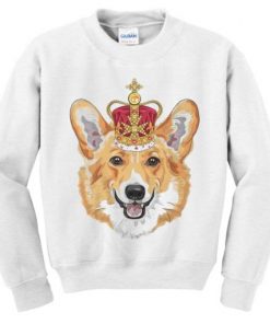 Corgi With Crown Sweatshirt