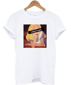 I Dont Care Princess Funny Cartoon T-shirt