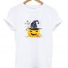 Pumpkin With Witch Hat T-shirt