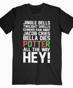 Harry Potter Jingle Bells Twilight Smells Christmas Swag Quote T-shirt