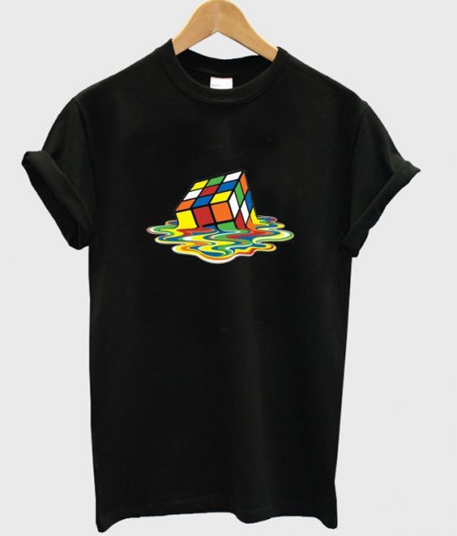 rubix cube melting shirt