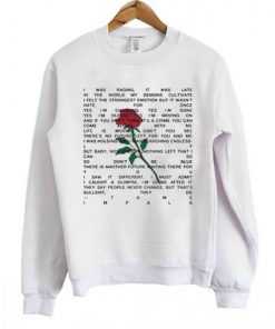 Tame Impala Yes I'm Changing Lyrics Sweatshirt