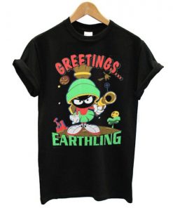 Marvin The Martian Greetings Earthlings T-shirt