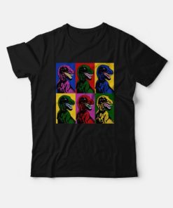 Jurassic Park Dinosaur Pop Art T-Shirt
