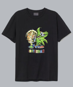 Amsterdam Weed And Beer Big Logo T Shirt