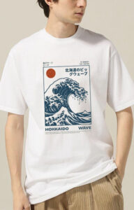 Hokkaido Wave Retro Japanese Surf T-Shirt